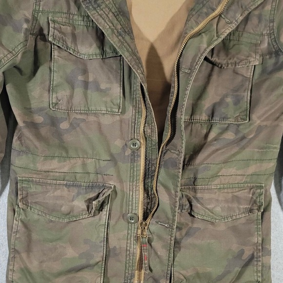 American Eagle Chore Military Jacket Mens Small Lined Camouflage Utility Army - Picture 4 of 11